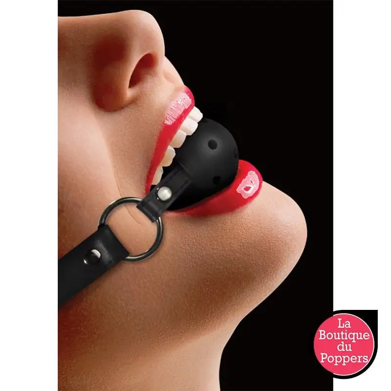 LBP - LRP Associes Bâillon Boule Gag Strap Noir 5 LBP - LRP Associes Bâillon Boule Gag Strap Noir – Image 3