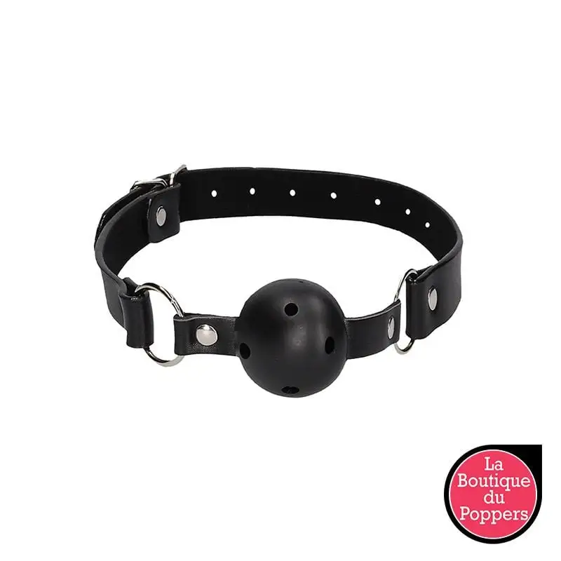 LBP - LRP Associes Bâillon Boule Gag Strap Noir 3 LBP - LRP Associes Bâillon Boule Gag Strap Noir