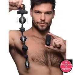 LBP - LRP Associes Boules Anales Vibrantes 21x Dark Rattler 40 X 4.5cm -Poppers Soldes 2023 boules anales vibrantes 21x dark rattler 40 x 45cm 2