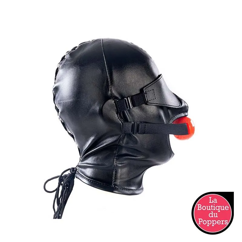 LBP - LRP Associes Cagoule SM Avec Bâillon Et Masque Subfull Noire 6 LBP - LRP Associes Cagoule SM Avec Bâillon Et Masque Subfull Noire – Image 4