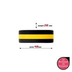 LBP - LRP Associes Cockring Silicone Beast Ring 36mm Noir-Jaune -Poppers Soldes 2023 cockring silicone beast ring 36mm noir jaune 1