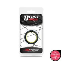 LBP - LRP Associes Cockring Silicone Beast Ring 36mm Noir-Jaune -Poppers Soldes 2023 cockring silicone beast ring 36mm noir jaune 3