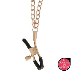 LBP - LRP Associes Collier Avec Pince-tétons Begme Noir -Poppers Soldes 2023 collier avec pince tetons begme noir 1