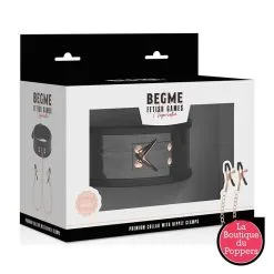 LBP - LRP Associes Collier Avec Pince-tétons Begme Noir -Poppers Soldes 2023 collier avec pince tetons begme noir 2
