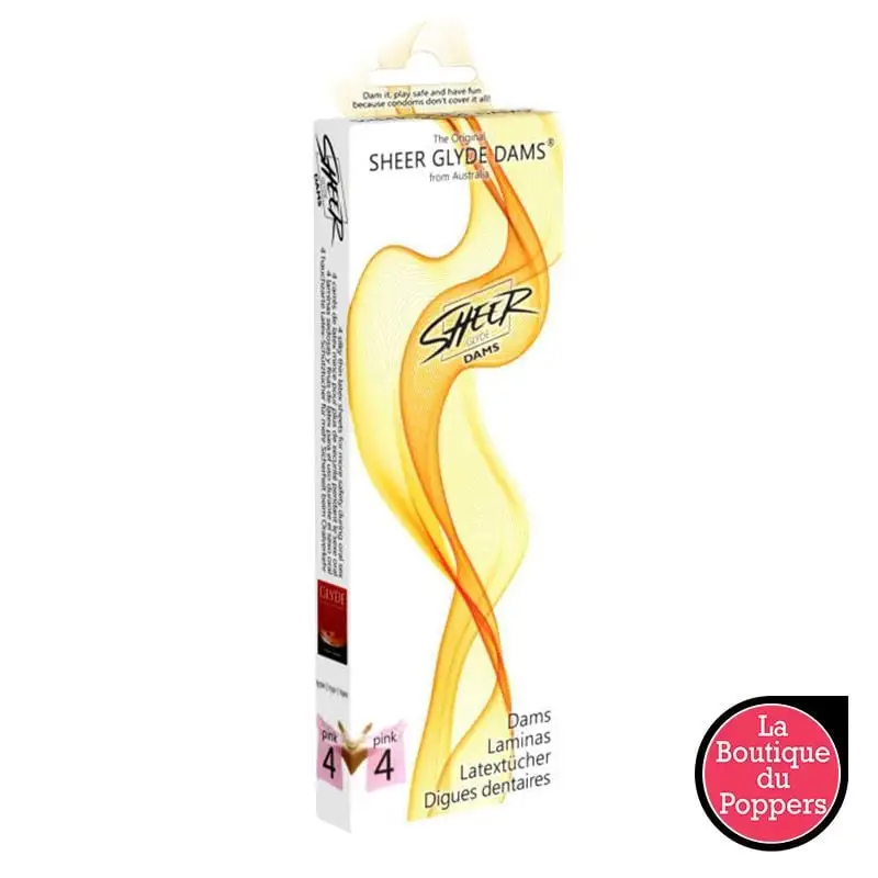 LBP - LRP Associes Digues En Latex Glyde Dams Fraise X4 3 LBP - LRP Associes Digues En Latex Glyde Dams Fraise X4