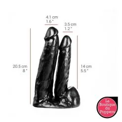 LBP - LRP Associes Double Golde Dildorama Noir 18x4cm 8 LBP - LRP Associes Double Golde Dildorama Noir 18x4cm -Poppers Soldes 2023 double golde dildorama noir 18x4cm 2