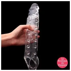 LBP - LRP Associes Gaine De Pénis Prolong 22 X 5cm Transparente -Poppers Soldes 2023 gaine de penis prolong 22 x 5cm transparente 1