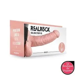 LBP - LRP Associes Gode Ceinture Creux Hollow Strap On RealRock 18 X 4.5cm -Poppers Soldes 2023 gode ceinture creux hollow strap on realrock 18 x 45cm 3