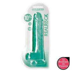 LBP - LRP Associes Gode Crystal RealRock 21 X 5.5cm Vert -Poppers Soldes 2023 gode crystal realrock 21 x 55cm vert 3