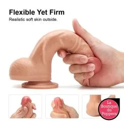 LBP - LRP Associes Gode Réaliste Dual Silicone 8" - 15x3.4cm -Poppers Soldes 2023 gode realiste dual silicone 15x34cm 2