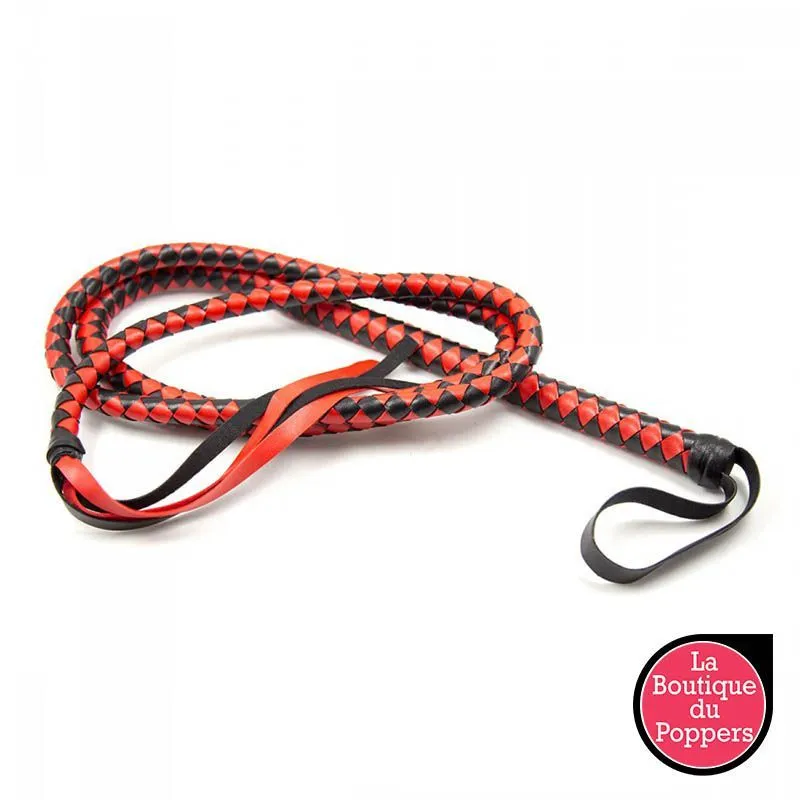 LBP - LRP Associes Long Fouet Whip Duo 190cm Noir Et Rouge 4 LBP - LRP Associes Long Fouet Whip Duo 190cm Noir Et Rouge – Image 2