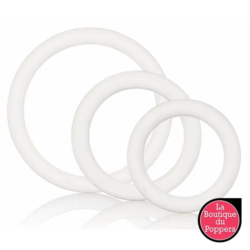 LBP - LRP Associes Lot De 3 Cockrings Souples Blanc 3 LBP - LRP Associes Lot De 3 Cockrings Souples Blanc