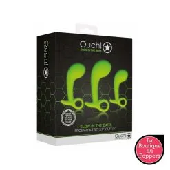 LBP - LRP Associes Lot De 3 Plugs Prostatiques Phosphorescents Glow Silicone -Poppers Soldes 2023 lot de 3 plugs prostatiques phosphorescents glow silicone 2