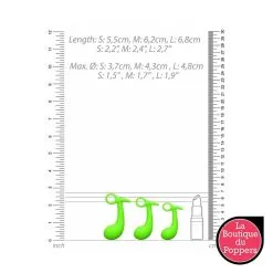 LBP - LRP Associes Lot De 3 Plugs Prostatiques Phosphorescents Glow Silicone -Poppers Soldes 2023 lot de 3 plugs prostatiques phosphorescents glow silicone 3