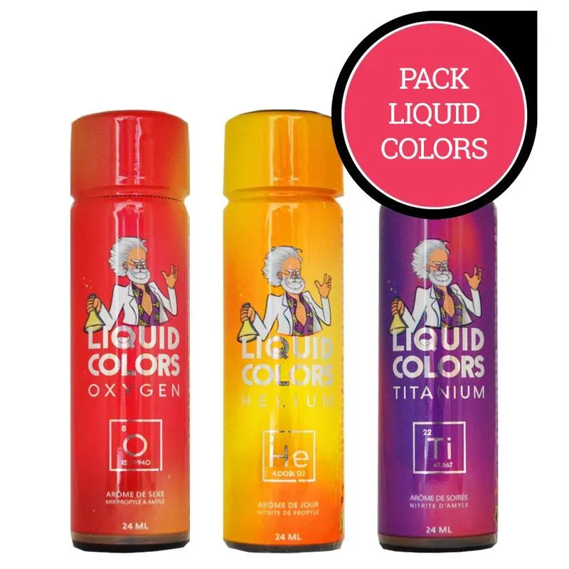 LBP - LRP Associes Pack Poppers Liquid Colors 3 LBP - LRP Associes Pack Poppers Liquid Colors