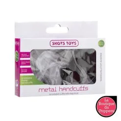 LBP - LRP Associes Paire De Menottes En Métal Cuffs On Noires -Poppers Soldes 2023 paire de menottes en metal cuffs on noires 1