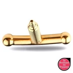 LBP - LRP Associes Plug Penis Gold Progress 8cm - Diamètre 3 à 8mm -Poppers Soldes 2023 plug penis gold progress 8cm diametre 3 a 8mm 2